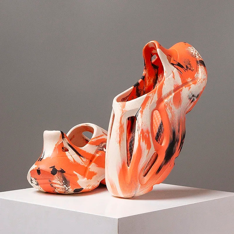 Adult EVA Sandals Injection Molded Men's and Women's Casual Beach Shoes Soft and Non Slip Slippers 36-47