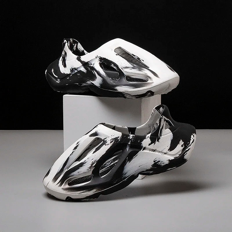 Adult EVA Sandals Injection Molded Men's and Women's Casual Beach Shoes Soft and Non Slip Slippers 36-47