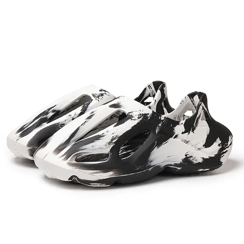 Adult EVA Sandals Injection Molded Men's and Women's Casual Beach Shoes Soft and Non Slip Slippers 36-47