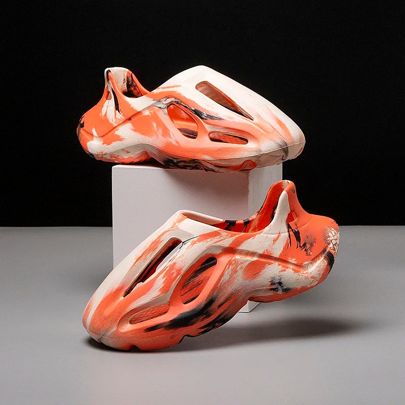 Adult EVA Sandals Injection Molded Men's and Women's Casual Beach Shoes Soft and Non Slip Slippers 36-47