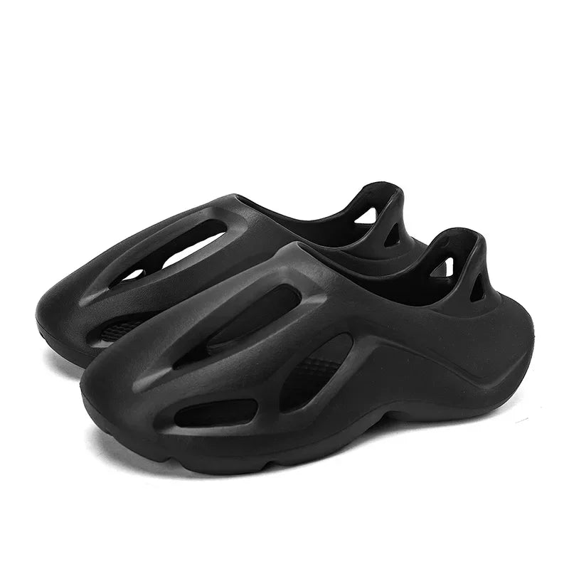 Adult EVA Sandals Injection Molded Men's and Women's Casual Beach Shoes Soft and Non Slip Slippers 36-47