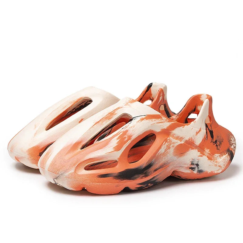 Adult EVA Sandals Injection Molded Men's and Women's Casual Beach Shoes Soft and Non Slip Slippers 36-47