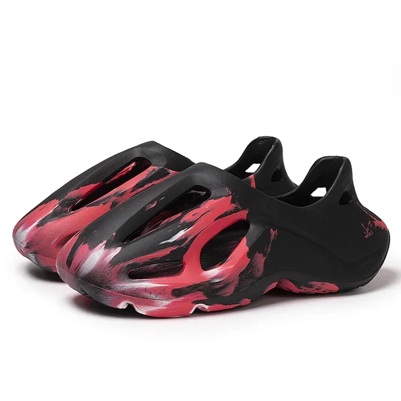 Adult EVA Sandals Injection Molded Men's and Women's Casual Beach Shoes Soft and Non Slip Slippers 36-47